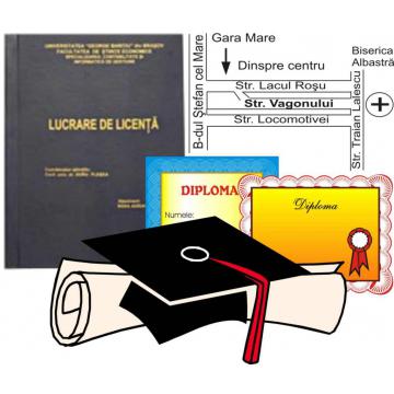 Coperți pentru diplomă, licență, disertație și doctorat
